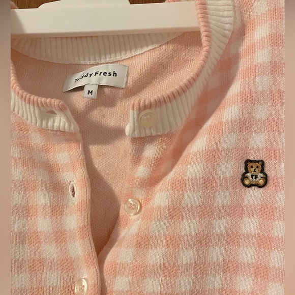Teddy Fresh Gingham Cardigan - Picture 3 of 3
